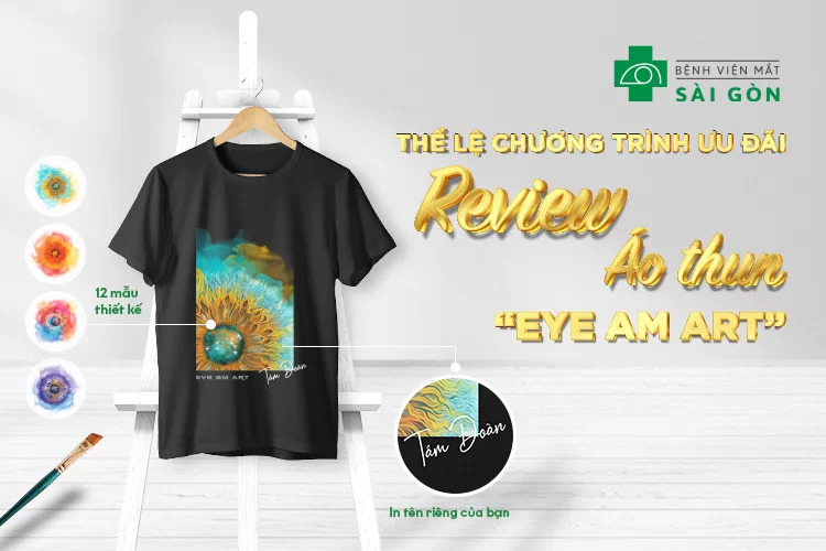 Thể lệ chương trình ưu đãi dành cho khách hàng review áo Thun Eye Am Art